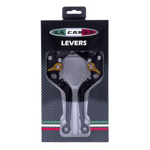 LEVER SET YAMAHA BLK/GLD