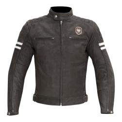MERLIN JACKET HIXON LEATHER MATT BROWN 38" / SM