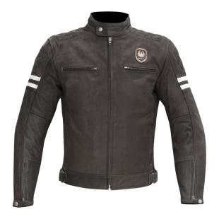 MERLIN JACKET HIXON LEATHER MATT BROWN 40