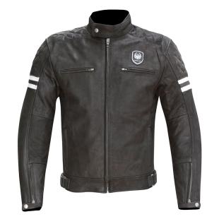 MERLIN JACKET HIXON LEATHER MATT BLACK 42