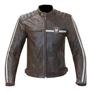 MERLIN JACKET DERRINGTON LEATHER BROWN 42