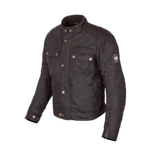 MERLIN JACKET BARTON II WAX COTTON BLACK 44