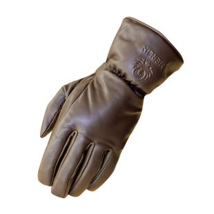 MERLIN GLOVES STONE LEATHER WATERPROOF BROWN 07 / SM