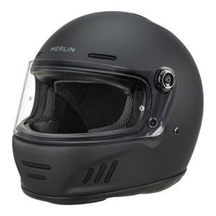 MERLIN HELMET REVIVAL MATT BLACK (53-54cm) XS