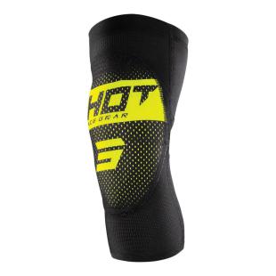 SHOT KIDS AIRLIGHT KNEE GUARDS BLACK/NEON YELLOW S/M