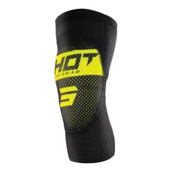 SHOT KIDS AIRLIGHT KNEE GUARDS BLACK/NEON YELLOW L/XL