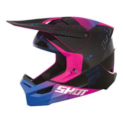SHOT KIDS HELMET FURIOUS MATRIX PURPLE GLOSSY 01 / SM