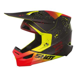 SHOT KIDS HELMET FURIOUS MATRIX RED GLOSSY 03 / LG