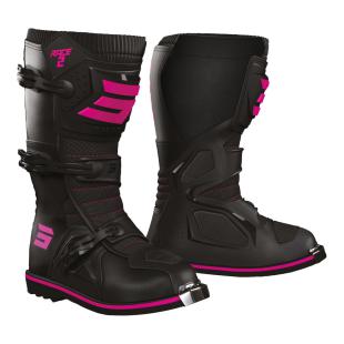 SHOT RACE 2 KID BOOTS BLACK/PINK 32/K1
