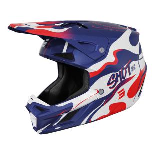 SHOT SPEED BEAST HELMET BLUE/RED PEARLY 07 / XS