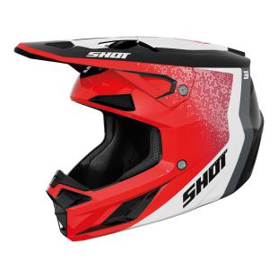 SHOT SPEED HYBRID HELMET RED GLOSSY 12 / 2XL