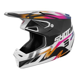 SHOT SPEED WAVE HELMET BLACK/WHITE PEARLY 07 / XS