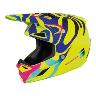SHOT SPEED KID GHOST HELMET NEON YELLOW GLOSSY 01 / YS