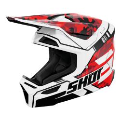 SHOT FURIOUS KID FLASH HELMET RED GLOSSY 01 / YS