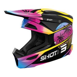 SHOT FURIOUS KID MIAMI HELMET ORANGE GLOSSY 02 / YM