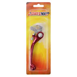 LEVER BRAKE STD FLEX HON/SUZ RED