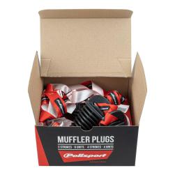 EXHAUST PLUG POLISPORT BOX OF 10 (4 LARGE, 6 SMALL)