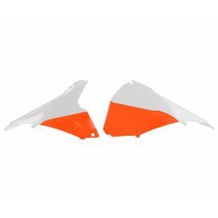 AIRBOX COVERS KTM EXC/EXC-F 14-16 WHITE/ORANGE