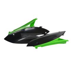SIDE COVERS KX250F 09-12 / KX450F 09-11 GREEN/BLACK