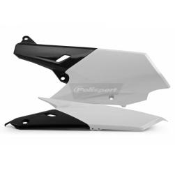 SIDE COVERS YZ250F 14-18 / YZ450F 14-17 WHITE/BLACK