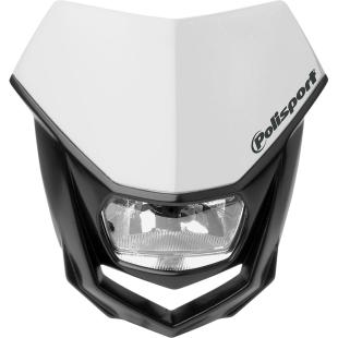 HEADLIGHT POLISPORT HALO BLACK/WHITE