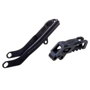 CHAIN GUIDE & SLIDER KIT HONDA BLACK