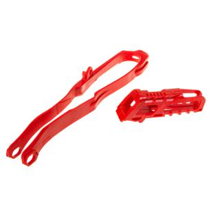 CHAIN GUIDE & SLIDER KIT HONDA RED