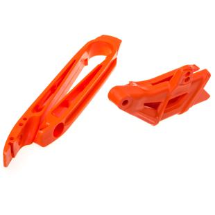 CHAIN GUIDE & SLIDER KIT KTM ORANGE