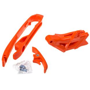 CHAIN GUIDE & SLIDER KIT KTM ORANGE
