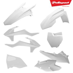 PLASTICS KIT KTM EXC/EXCF 17+ WHT