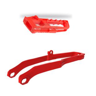 CHAIN GUIDE & SLIDER KIT HONDA RED