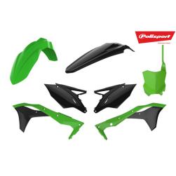 PLASTICS KIT KX450F 16-18 GRN/BLK