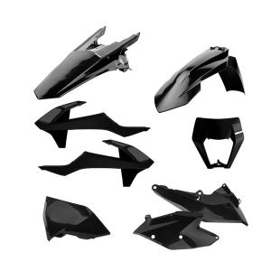 PLASTICS KIT KTM EXC/F 17-19 BLACK
