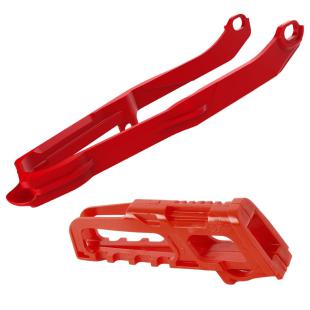 CHAIN GUIDE & SLIDER KIT HONDA RED