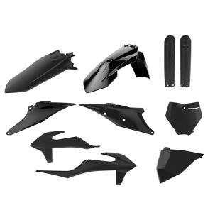 PLASTICS KIT KTM SX/F 19-21 BLACK W/ FORK GAURDS