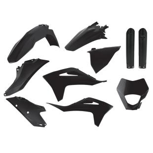 PLASTICS KIT GASGAS EC/F 21 BLACK (inc H/L Mask)