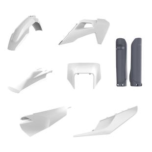 PLASTICS KIT HUSQ TE/FE 20-23 OEM WHITE (INCL FORK GUARDS/HEADLIGHT MASK)