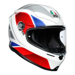 AGV K6 HYPHEN WHT/RED/BLUE (55-56cm) SM