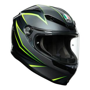 AGV K6 FLASH GREY/BLK/LIME (60-61cm) LG