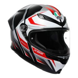 AGV K6S KARVE BLACK/WHITE/RED (55-56cm) SM