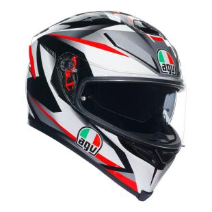 AGV K5S PLASMA WHITE/BLACK/RED (59-60cm) LG