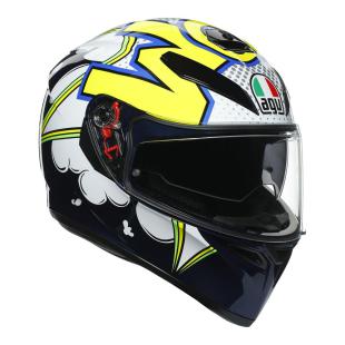 AGV K3SV BUBBLE BLUE/WHITE/FLURO YELLOW (55-56cm) SM