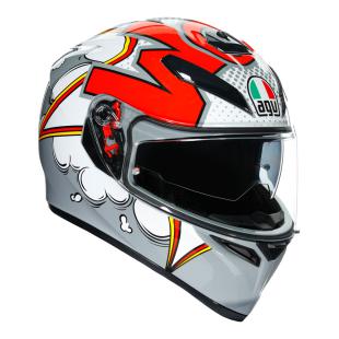 AGV K3SV BUBBLE GREY/WHITE (57cm) MS
