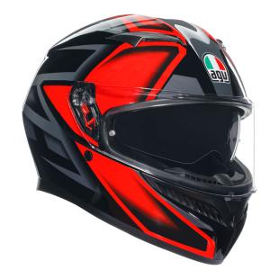 AGV K3 COMPOUND BLACK/RED (55-56cm) SM