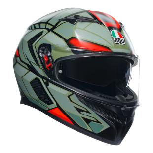 AGV K3 DECEPT MATT BLACK/GREEN/RED (57-58cm) MD