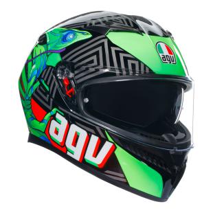 AGV K3 KAMALEON BLACK/RED/GREEN (57-58cm) MD