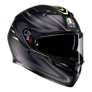 AGV K3 SYTH MATT BLACK/YELLOW FLUO (63-64cm) 2XL