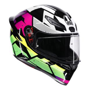 AGV K1 S PUNKPULSE BLACK/PURPLE/LIME (59-60cm) LG