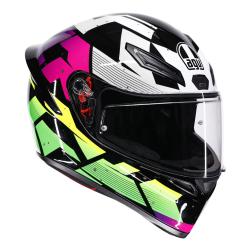 AGV K1 S PUNKPULSE BLACK/PURPLE/LIME (61-62cm) XL