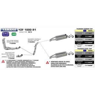 ARROW MID PIPE YZF-R1 07-08